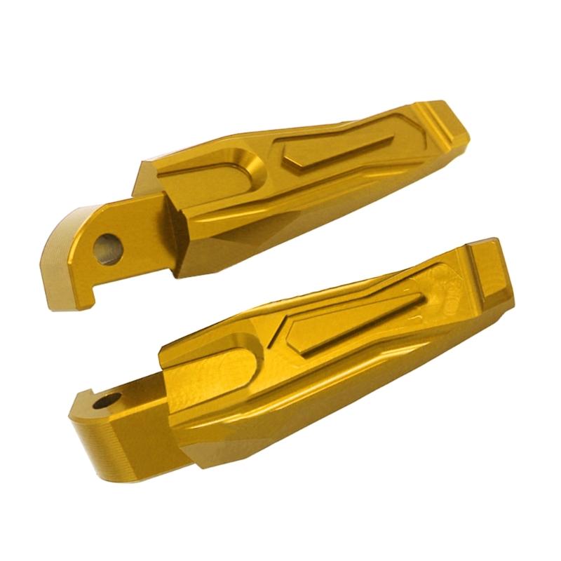 

Compatible for NMAX155/125 XMAX300/250 Motorcycle Aluminium Alloy Accessories Rear Passenger Foot Peg Pedal Footrests 2x золотой