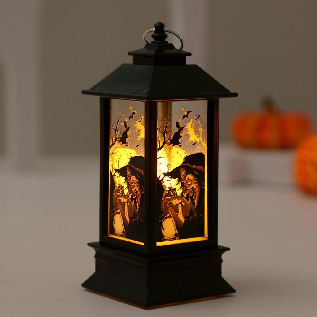 Halloween Portable LED Pumpkin Lantern Candle Lamp for Party Decoration