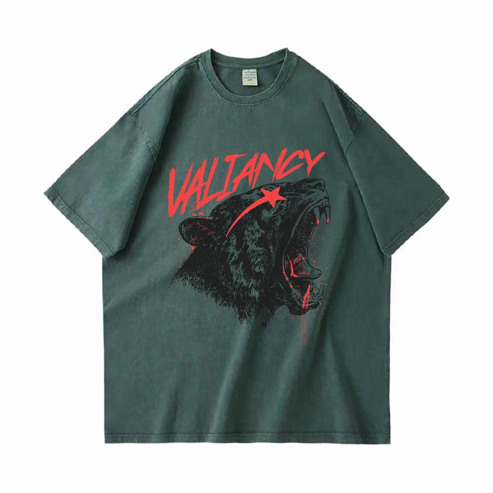 

Мужские винтажные футболки из плотного хлопка, футболка Valiancy с цифровой печатью в стиле хип-хоп, ретро-панк, уличная одежда, футболки