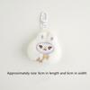 Cute Plush Little Bear Rabbit Doll Keychain Cartoon Animal Pendant Keyrings  Backpack Decoration Accessories Gifts