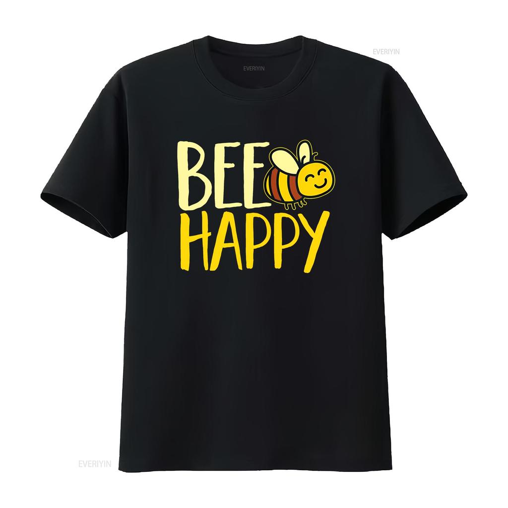 Women Bumble Bee Cute Happy T Shirt Vintage Washed Soft Versatile Stylish Fashion Slightly Designer Clothes Comfortable Unisex
