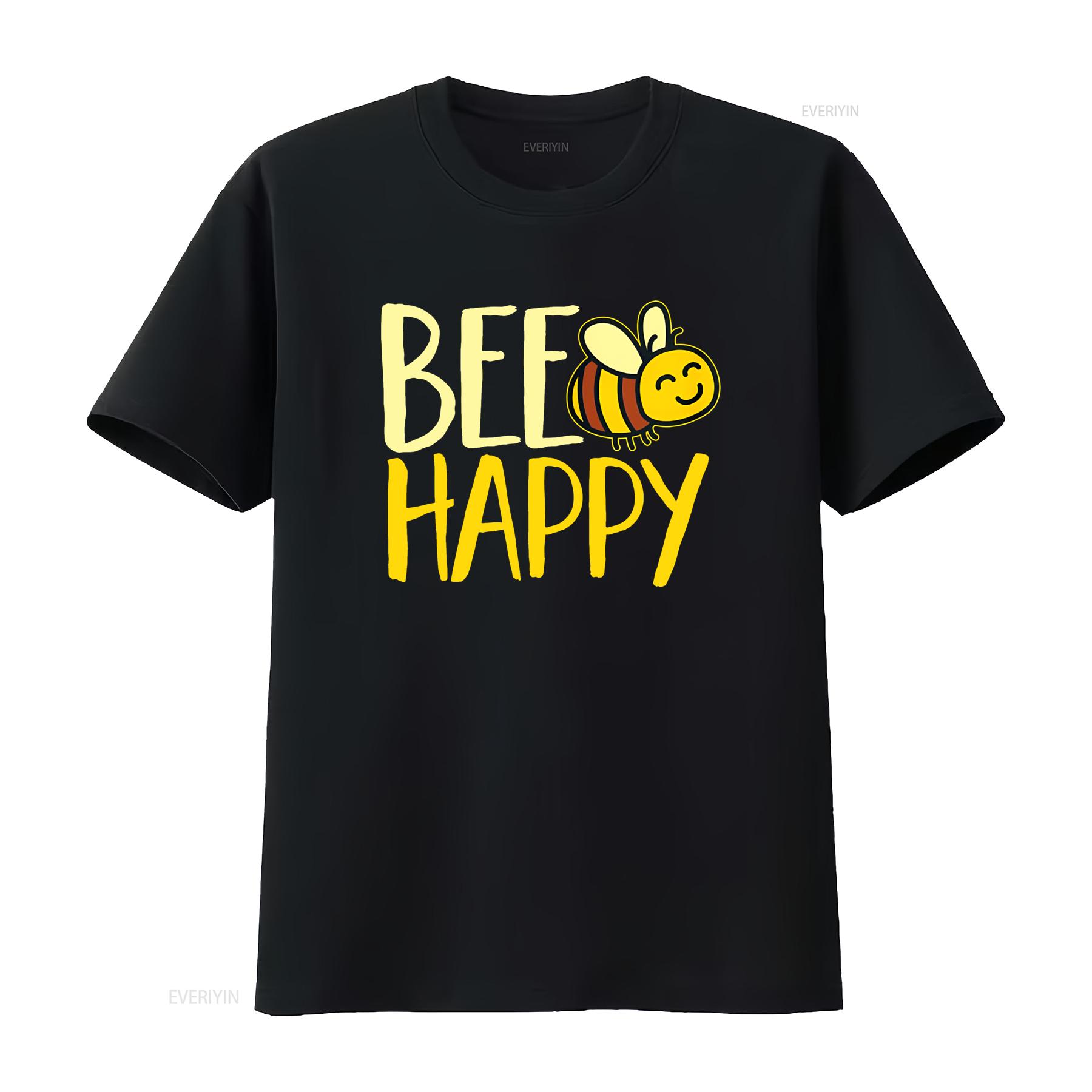 

Women Bumble Bee Cute Happy T Shirt vintage Washed Soft Versatile Stylish fashion Slightly designer clothes Comfortable Unisex 4XL