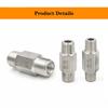 Clapet anti-retour en acier inoxydable 304, clapet anti-retour 1/4 po NPT, clapet anti-retour durable pour huile, eau, gaz