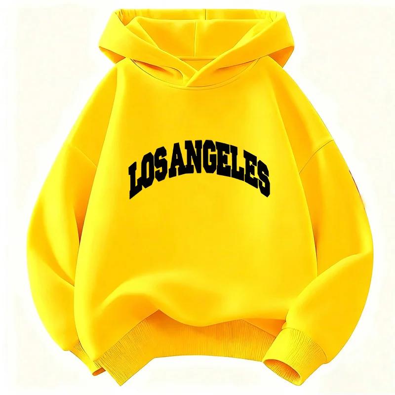 Lässiger Y2K Los Angeles Kapuzenpullover für Kinder – Trendige Kleidung für Jungen und Mädchen