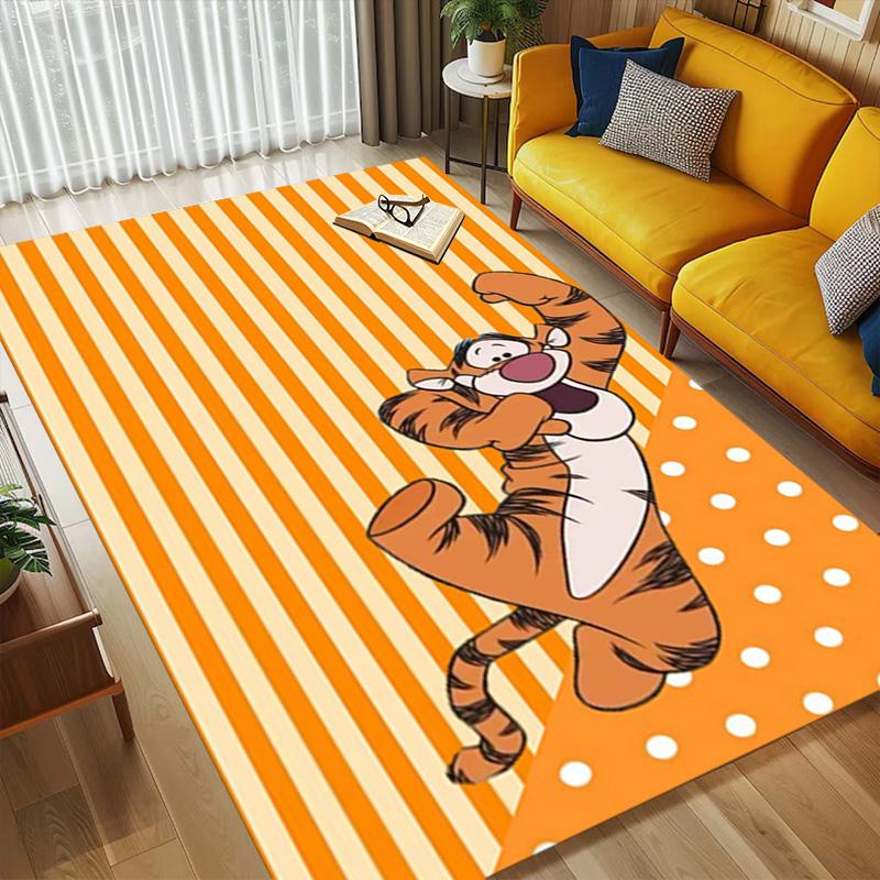 Tiger Dance Living Room Nonslip Area Rug Soft Carpet For Bedroom Game Playroom Sofa Office Home Decor Doormat Christmas Gift C922224