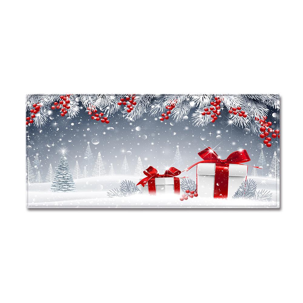 Christmas Porch Entrance Mat Kitchen Absorbent Strip Bathroom Non-Slip Mat Bedroom Living Room Carpet Floor Mat