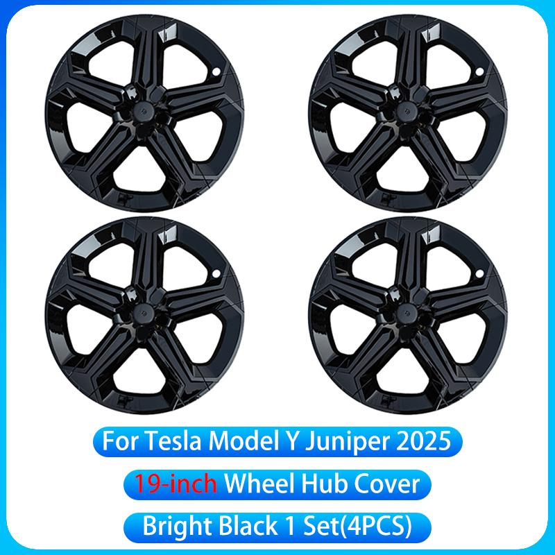 For Tesla Model Y Juniper 2025+19 inch Wheel Cover High Performance Wheel Cover Replacement Wheel Cover Decorative Accessories