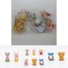 Cute The Pooh Food Series Piglet Ears Pvc Model Figure Cake Decoration Blind Box Toy