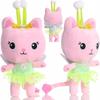 Plush Pet Cat House Gabi 31cm Soft Stuffed Animal Toy for Kids Age 3+ Bedroom Decor Safe Gift Multicolor