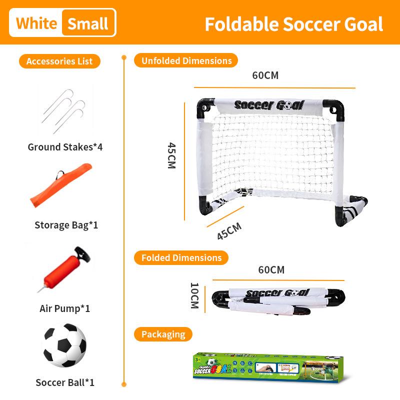 Foldable Kids' Football Goal for Training & Competition - Portable Indoor/Outdoor Parent-Child Frame