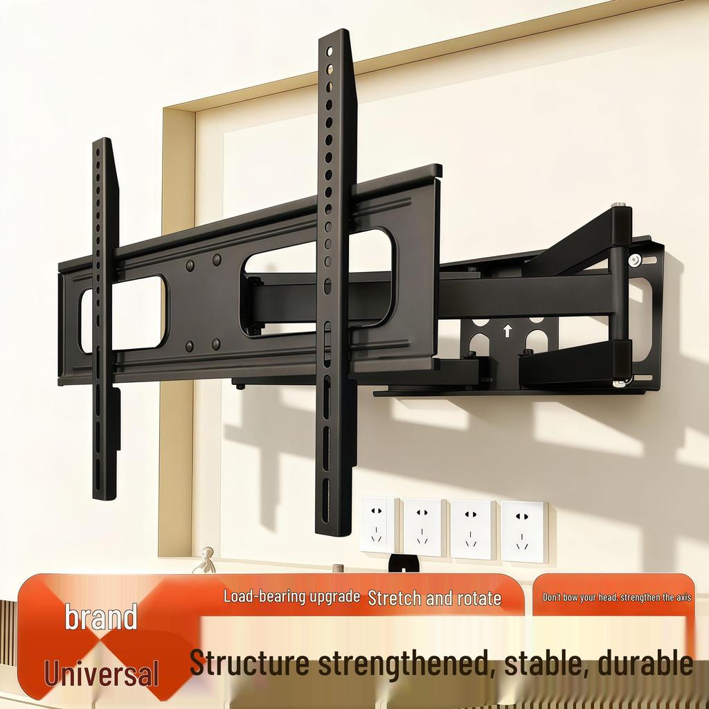Rotating Retractable TV Wall Mount for 32-80 Inch LCD Monitors