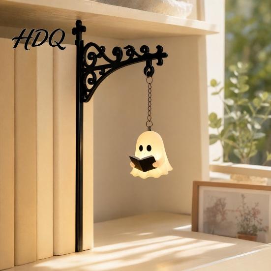 Bedroom Reading Light Ghost Bookshelf Light Decorative Library Lantern Vintage Fantasy Book