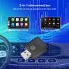 2 In 1 USB Wireless Carplay Adapter for iOS Android Bluetooth 5.0 Auto Smart Box Plug and Play For Peugeot Kia Volkswagen Toyota