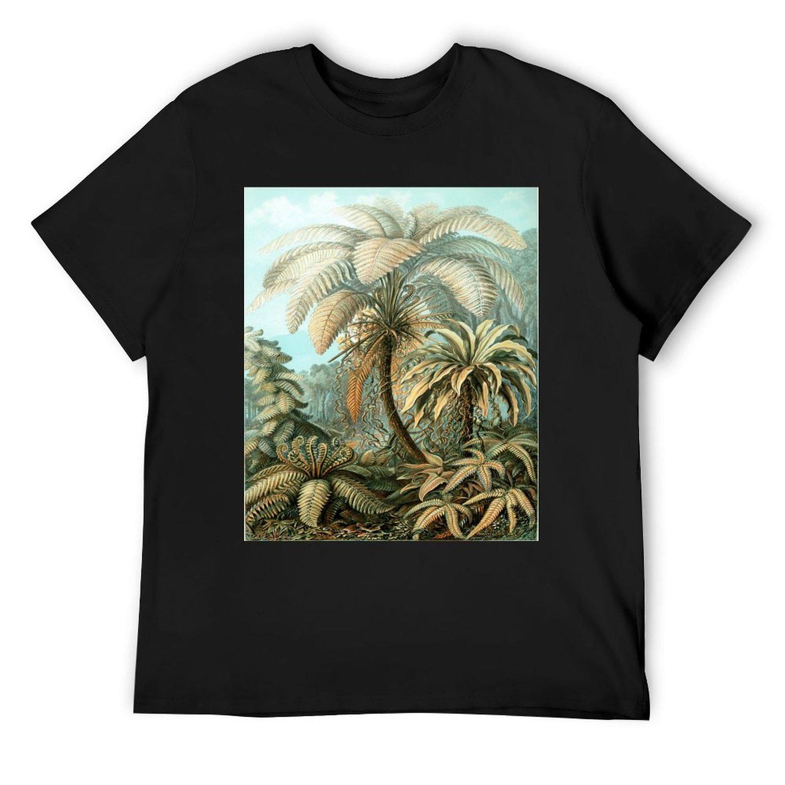 

Haeckel Filicinae 92 Drawing T-Shirt anime t shirts summer tops mens plain t shirts 4XL