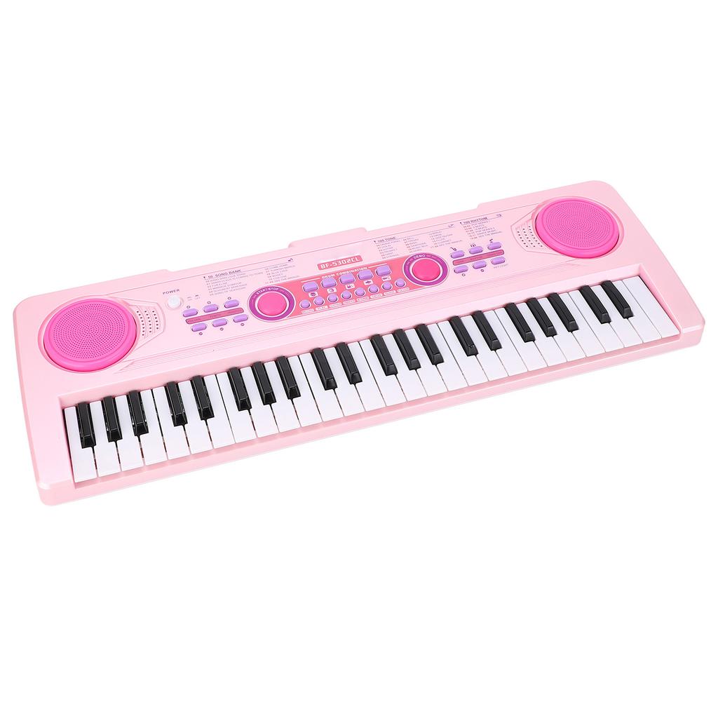 49 Keys Kids Piano Keyboard 100 Rhythms Tones Children Portable Digital Piano Educational