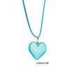 Large Heart Necklace Crystal Heart Pendant Clavicle Chain Romantics Heart Choker Anniversaries Gift for Women Girl Teen