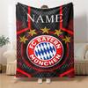 Custom Name Bayern Munich Crest blanket for Couch & Bed, Plush Cozy Fuzzy Blanket Super Soft & Warm Blankets for Fall and Winter. 0908228
