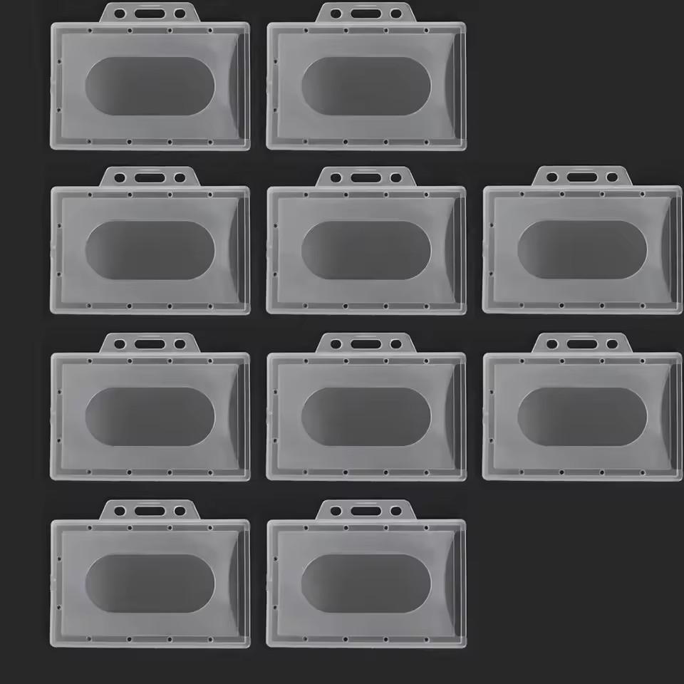 20/10/5/1PCS Transparent Frosted ID Tag Name Badge Holder Premium Clear Plastic Card Sleeve for Nurse Staff Card Protector