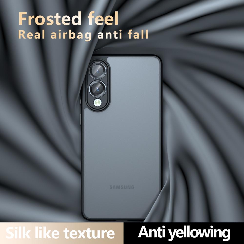 Airbag Super Protection Soft TPU+PC Clear Matte Back Cover For For Samsung Galaxy S25 Edge S25Edge 5G Phone Case