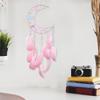 Woven Moon Shape Dreamcatchers with Crystal Wall Art Handmade Butterfly Feathered Tassels Wall Hanging Ornament Decors