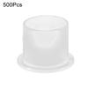 500 stk Engangs tatoveringsblekkkopper Plast Tatoveringsblekkholder Liten Tatoveringsblekkkopp med Ringbase for Tatoveringsartister Studioer