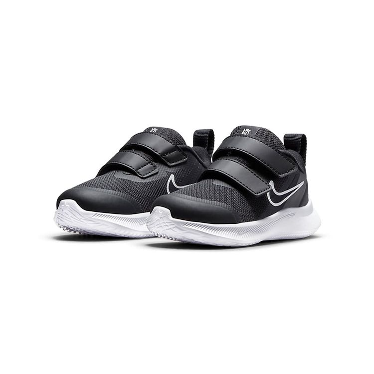 Nike Star Runner 3 TD Black Dark Smoke Grey White Toddler Running Shoes DA2778-003