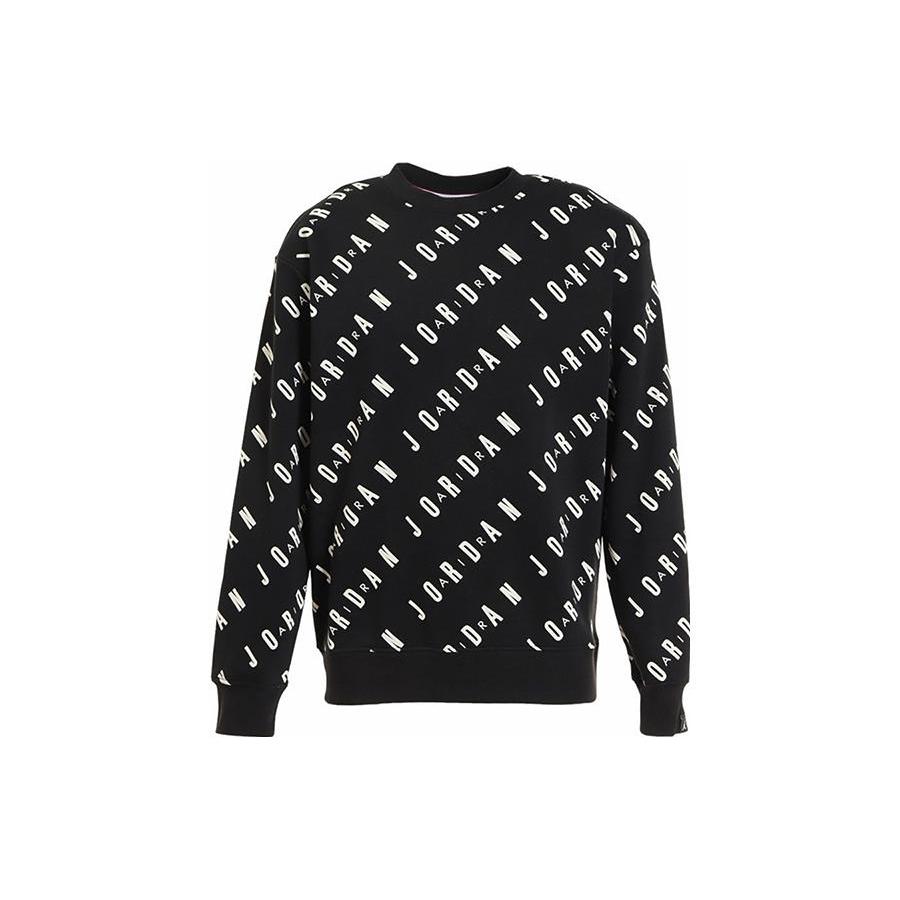 Jordan Sweatshirts Men s Black Crew Neck Moderate Regular DX9174-010 S