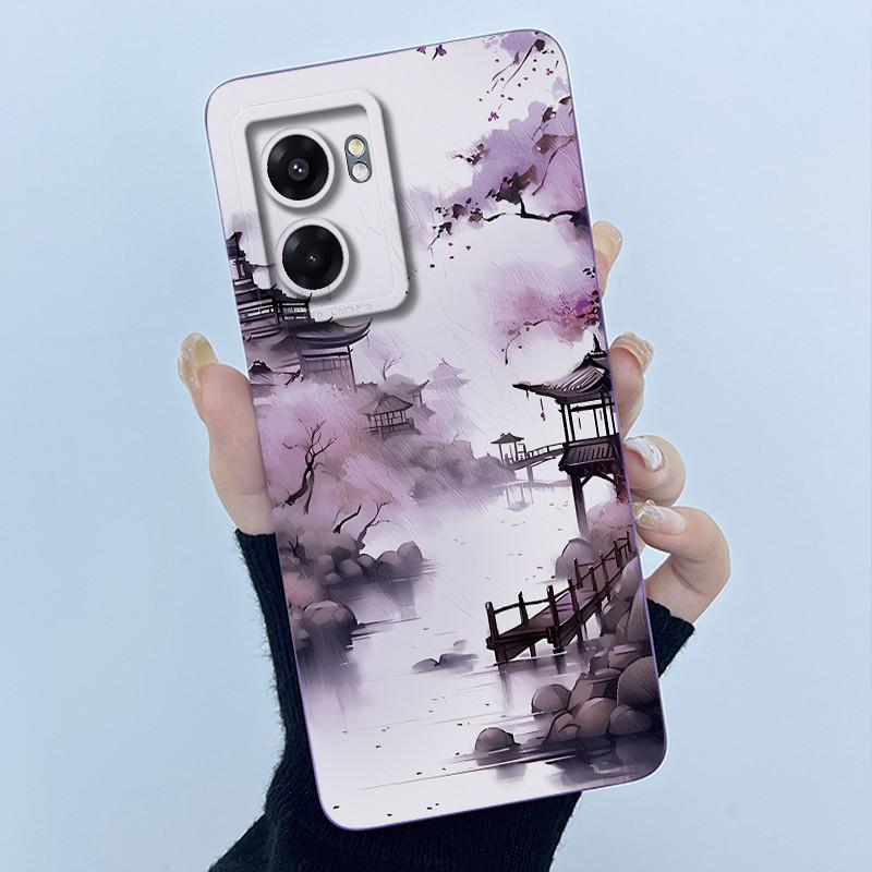 Hülle Für Realme Narzo 50 5G V23 5G Q5i Niedlicher Panda Süße Katzen Silikon Weiche Rückseite RMX3572 RMX3571 Stoßfänger Schutzhülle