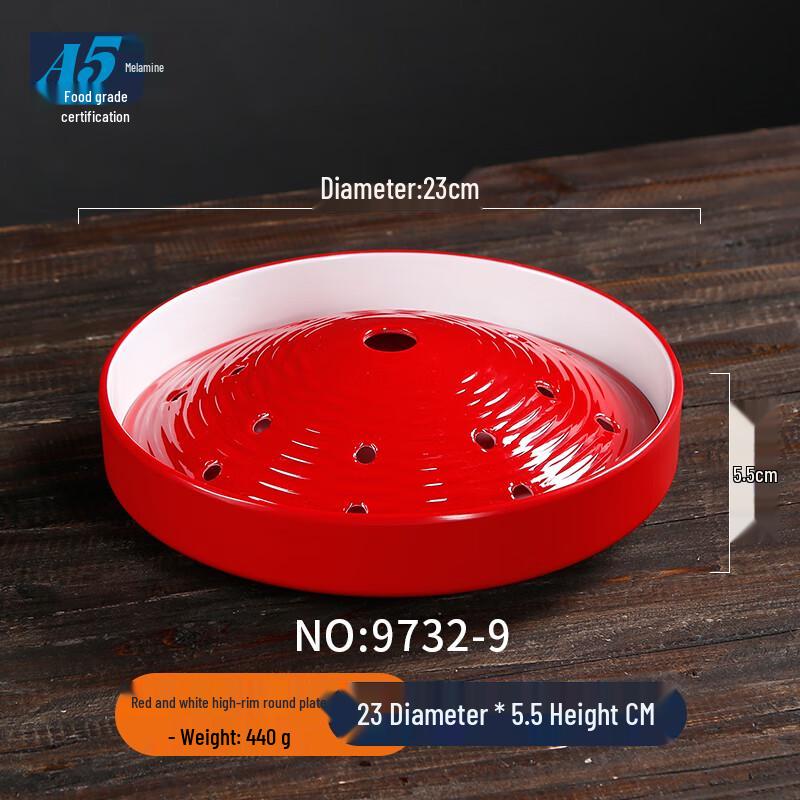 Melamine Deep Round Serving Plate Set