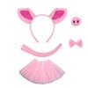 Strój do przebierania świnki Kostium zwierzęcy świnka na Halloween Akcesoria dla Dziecka Chłopca Dziewczynki Cosplay Urodziny Boże Narodzenie Halloween