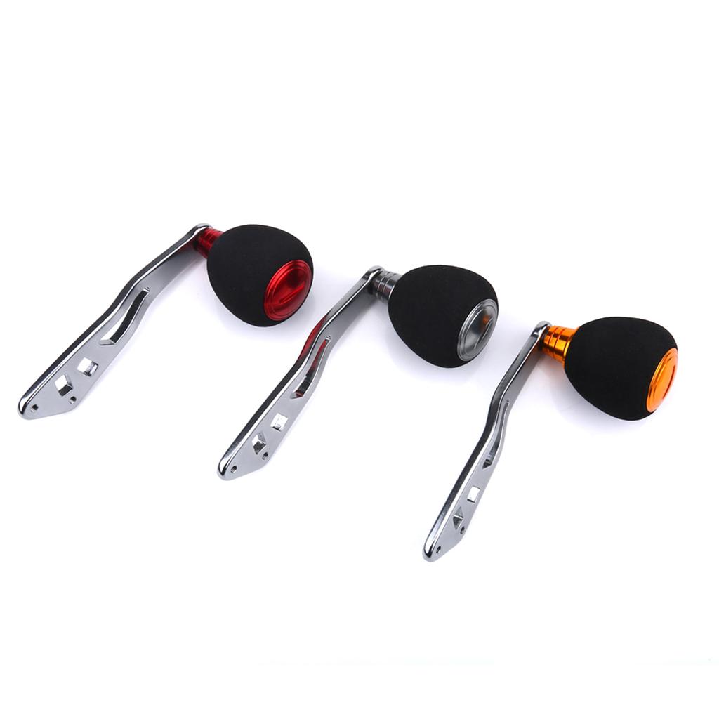 3 Colors Aluminum Knobs Fishing Reel Handle for Baitcasting Tackle Tools (Red)