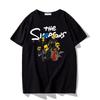 Fashion Disney Cartoon Simpson Oversized Tshirt Summer Blouses Ladies Unisex White Tees Tops Short Sleeve Blouses Women YK Tshirt