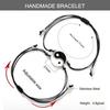 Retro Alloy Chinese Style Tai Chi Couple Bracelets - Hand-Woven Fashion Accessory