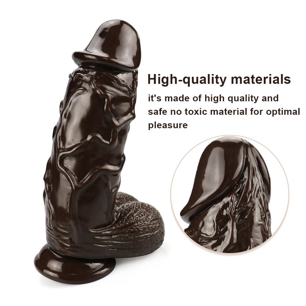 Brown Giant Dildo Suction Cup Soft Dildos Couples Penis Anal Butt Plug Female Masturbation Sex Toys for Woman Dildos Adult Toy
