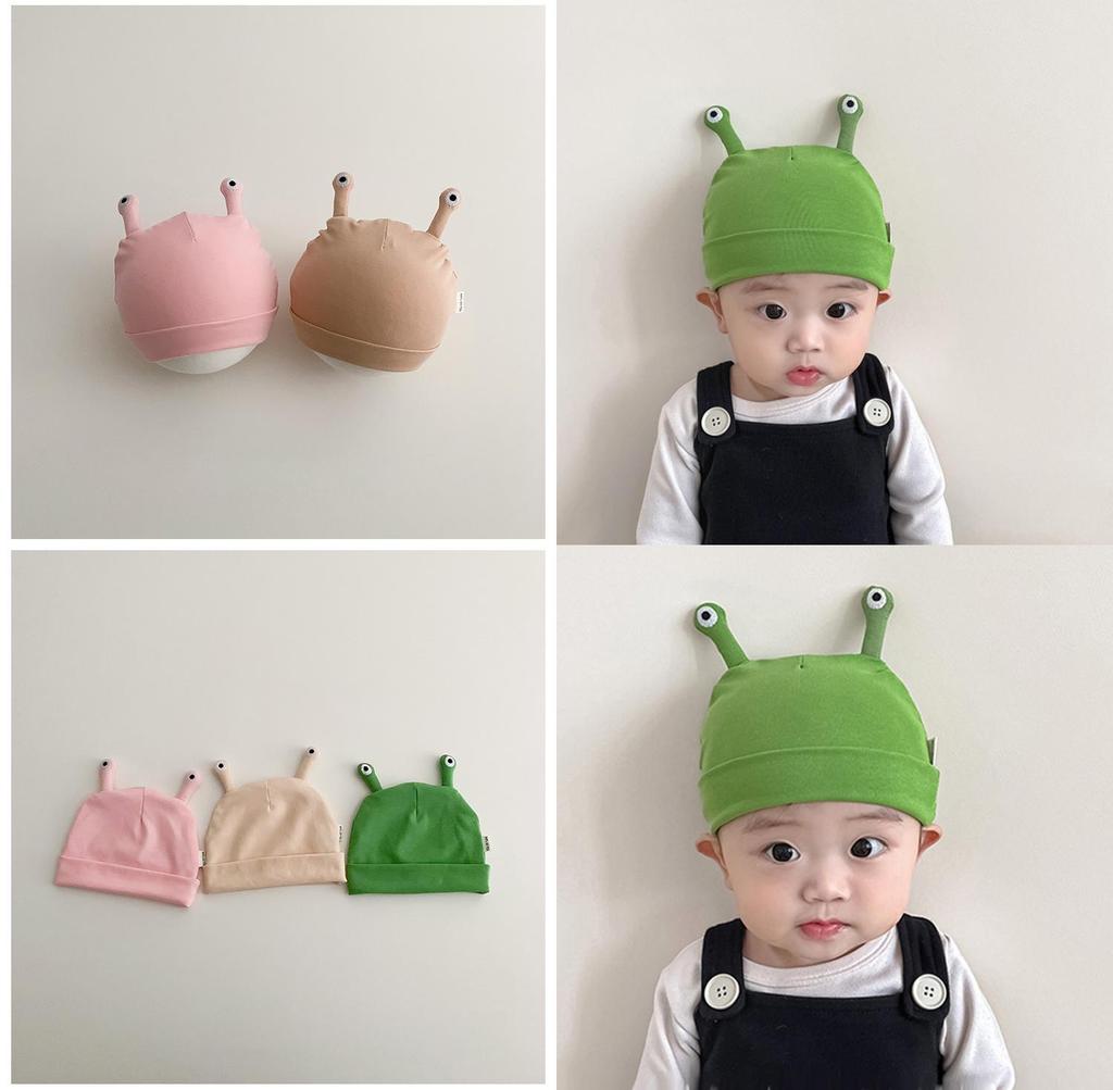 Мила бавовняна шапочка для новонародженого малюка Весняно-осіння тонка дитяча шапочка 0-3 місяці Унісекс