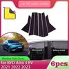 6pcs Car Window Trim Cover Exterior Part B C Column Pillar Posts Door Sticker Decal Accessories for BYD Atto 3 EV