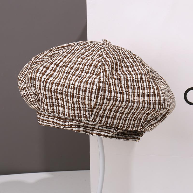 Autumn and Winter Fashion Plush Beret Children Show Their Faces Small Painter Hat Versatile Big Head Circumference Newsboy Hat