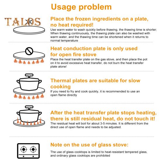 Gas Stove Heat Diffuser with Removable Handles Anti-Scald Handle Even Heat Distribution Multi-Purpose Flame Guard for Stewing Frying Camping Reducer