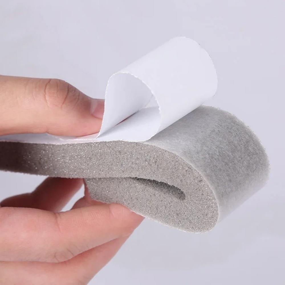 1pc 2mX3cm Foam Door Window Sealing Strip Weather Stripping Self-Adhesive Soundproof Windproof Dustproof Draught Excluder