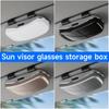 Anti Scratch Sun Visor Sunglasses Holder Box Eyeglasses Protection Case  Car Interior Accessories