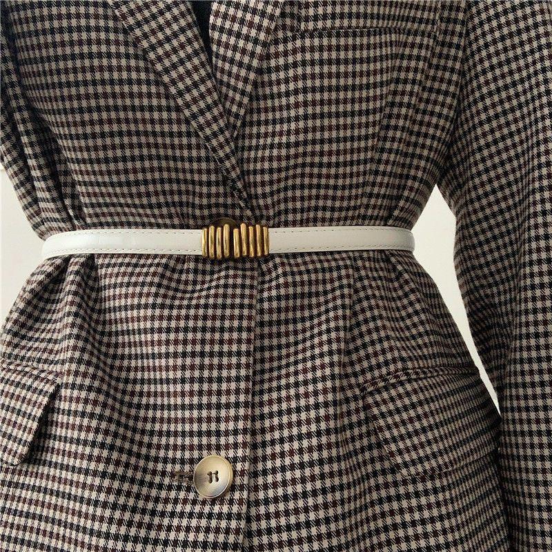 Stylish And Elegant Womens Belt Perfect For Dresses And Coats With Distinctive Vintage Metal Buckle