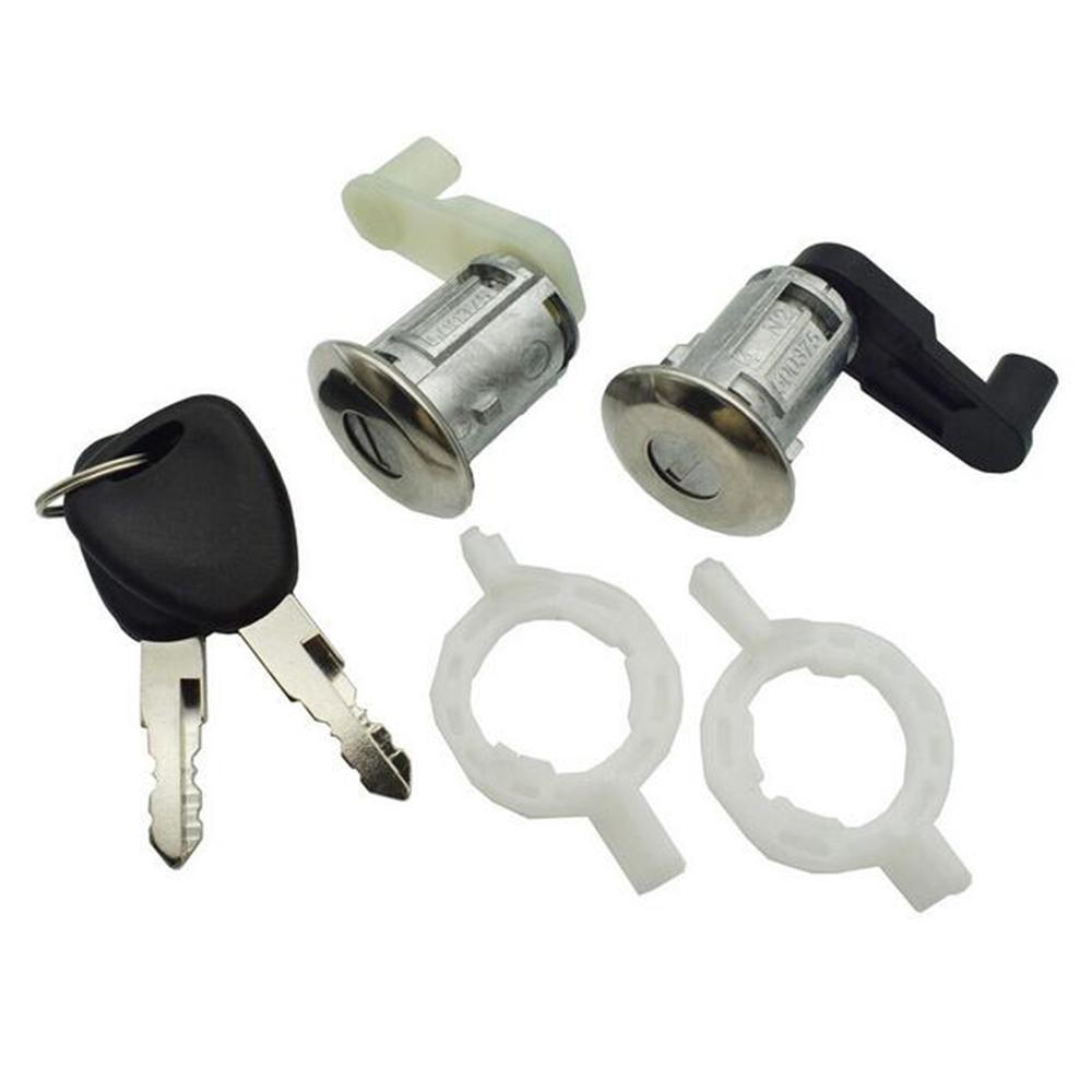 New Car Left+Right Car Door Lock Barrel Cylinder 7701468981 7701468982 For Renault