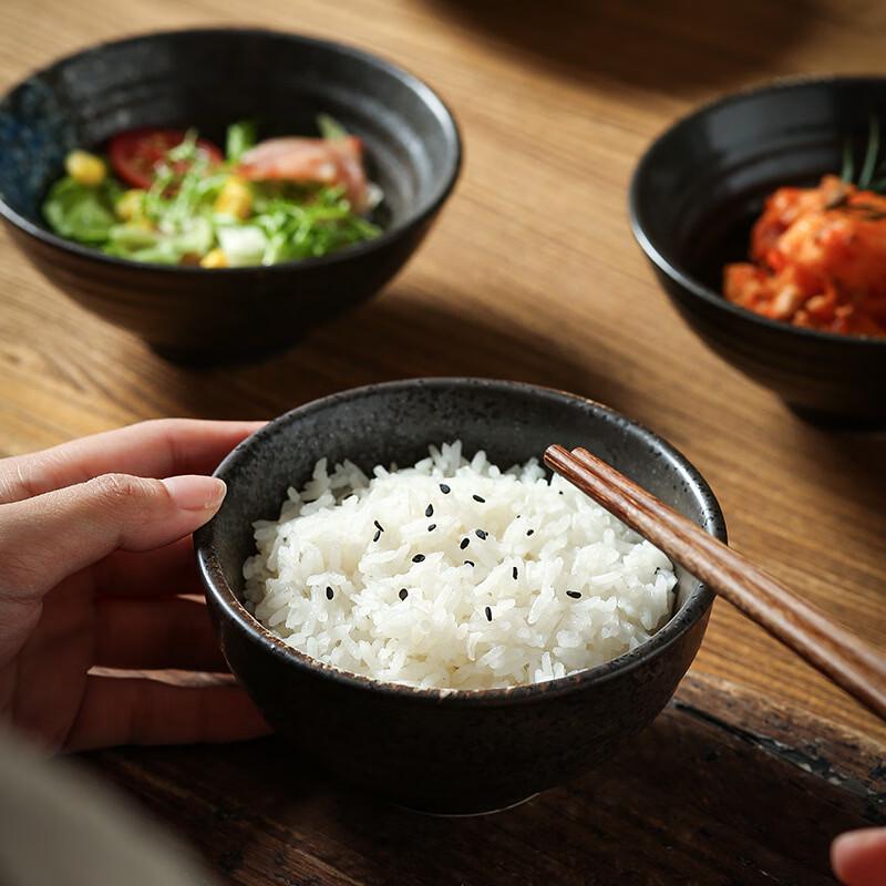 Ru Han Japanese Style Spiral Ceramic Soup & Rice Bowl
