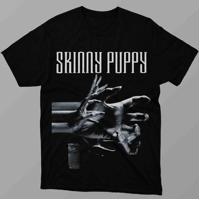 Unisex Kurzarm Rundhals Baumwoll T-Shirt Skinny Puppy