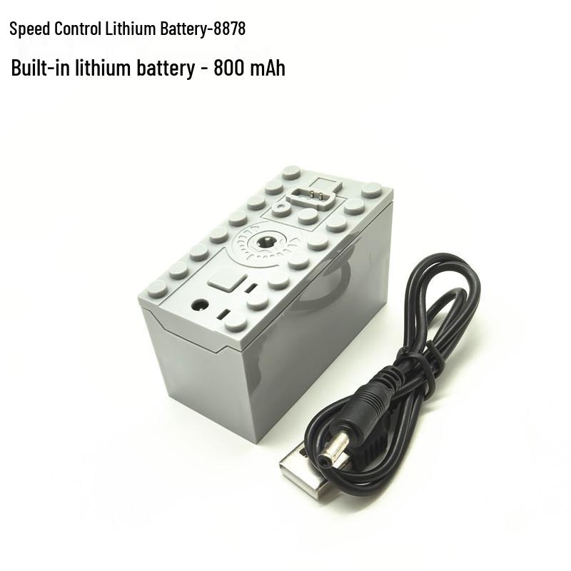 Lego-Compatible Motor Speed Controller & Accessories: Includes 8878 Lithium Battery, 8883 Motor, & 8881 AA Battery Box