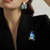1PC Brooch Lightweight Lapel Pin Hypoallergenic Enamel Bohemian Bird Daily Swallow Sturdy Clothing Elegant