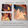 Floral guitar artwork. Bedding Duvet cover sets Duvet covers Pillowcases gifts (1 * Duvet Cover 2 * Pillowcases, without duvet insert)