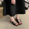 Fashion sandals women 2025 summer new retro French stunning fairy wind beach seaside vacation roman sandals