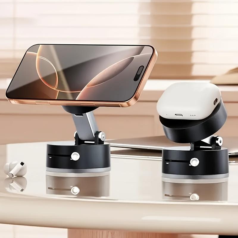 Multi-functional Vacuum Double-sided Magnetic Suction Cup Mobile Phone Holder Retractable Folding Portable Mobile Phone Holder