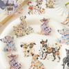 Yi Niao Blossoms Series Flower-Themed PET Sticker Pack - 6 Designs for Journals